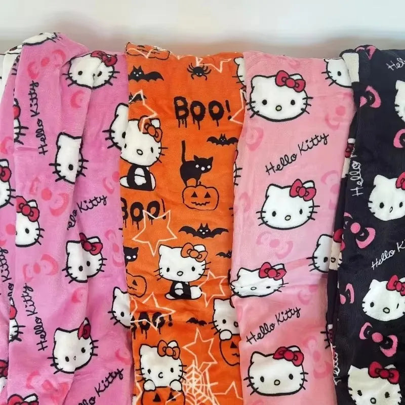 Kawaii Lana Anime Cartoon Casual Pantaloni da casa Autunno